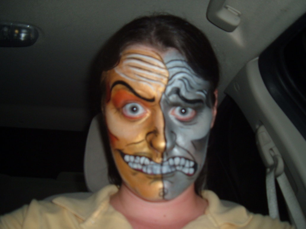 1032x774 Face Paint Double Face By Jshibby - Double Face Painting
