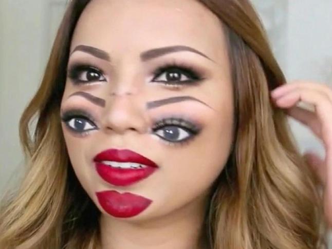 646x485 Double Vision Face' Leads To Double Takes - Double Face Painting