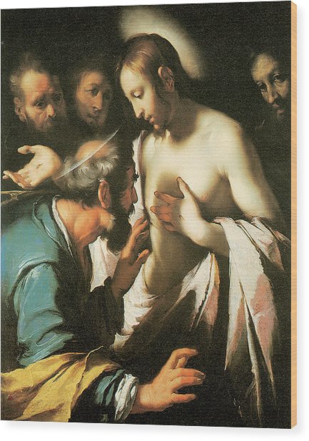 433x618 Doubting Thomas Painting By Bernardo Strozzi - Doubting Thomas Painting