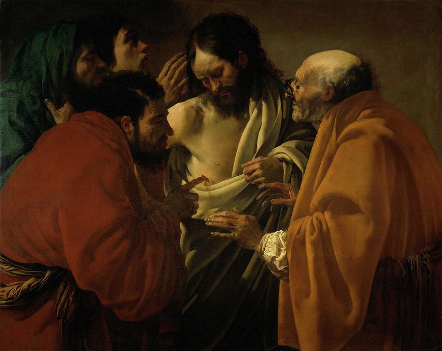 900x715 Doubting Thomas Painting By Troy Caperton - Doubting Thomas Painting