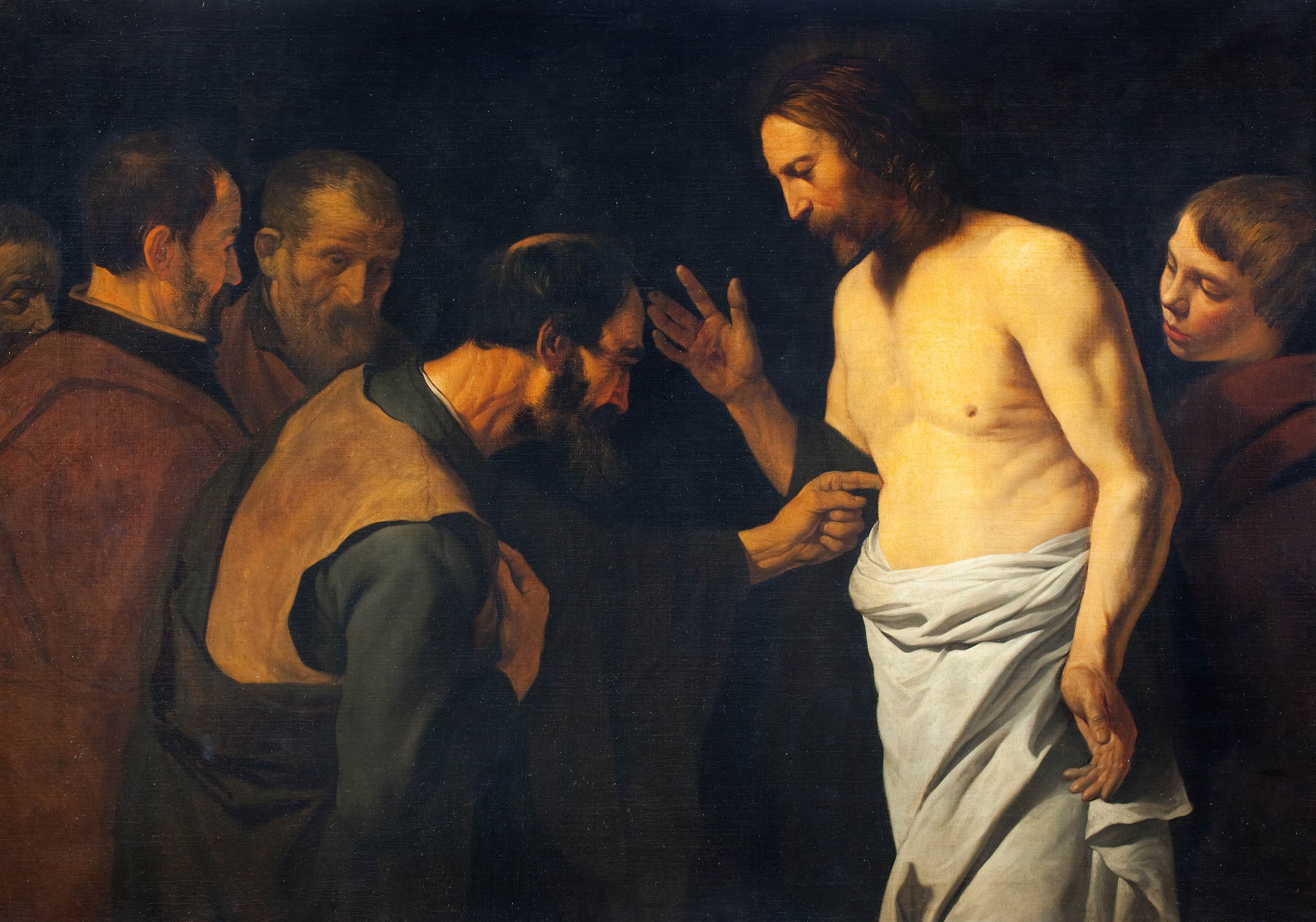 3000x2101 Fileleendert Van Der Cooghen - Doubting Thomas Painting