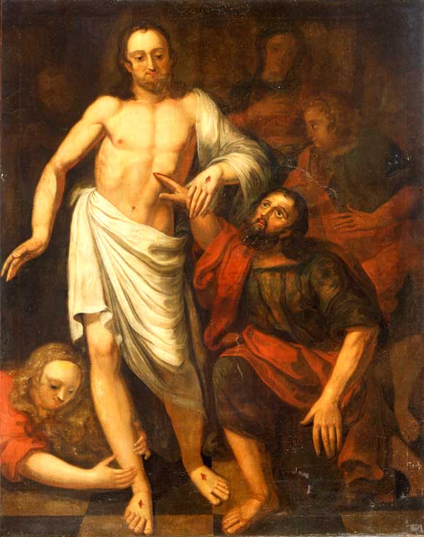 600x760 John Valentine Haidt Painting Of Thomas Doubting - Doubting Thomas Painting