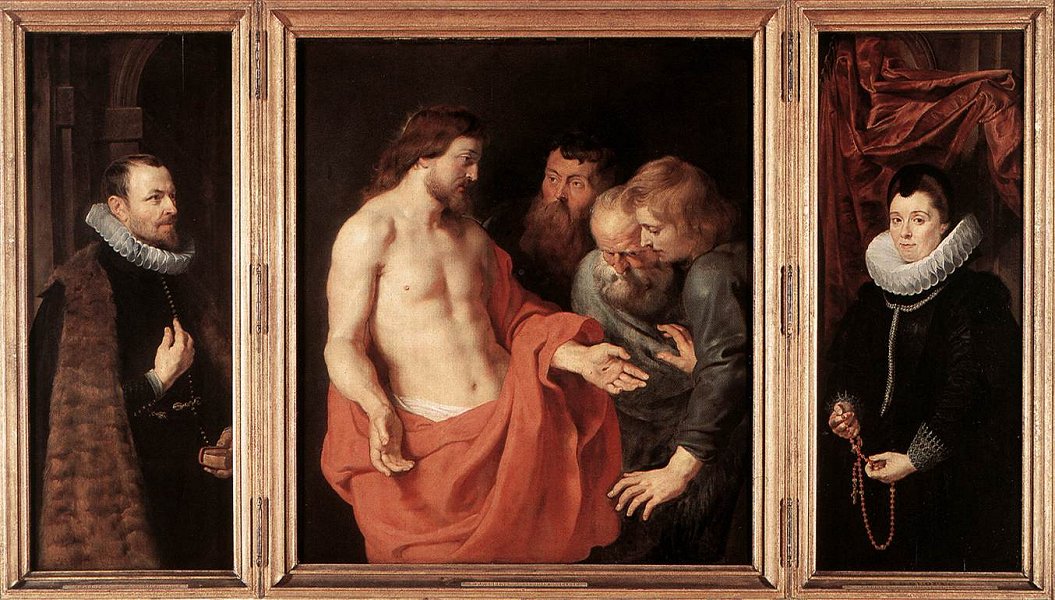 1055x600 Peter Paul Rubens Doubting Thomas - Doubting Thomas Painting
