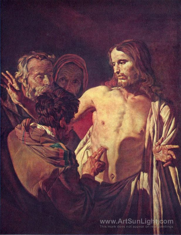 617x800 The Doubting Thomas - Doubting Thomas Painting