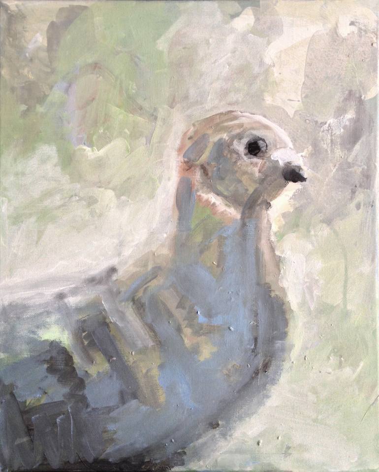 770x957 Saatchi Art Dove Painting By Go Rilla - Dove Painting