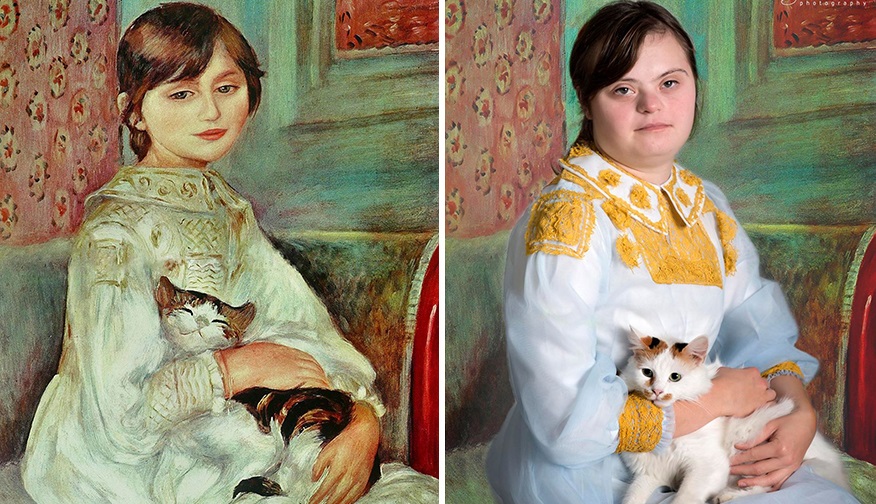 876x504 Photographer Teams Up With Children With Down Syndrome To Recreate - Down Syndrome Painting
