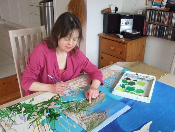 610x458 Prince William And Kate Middleton Given Painting From Artist - Down Syndrome Painting