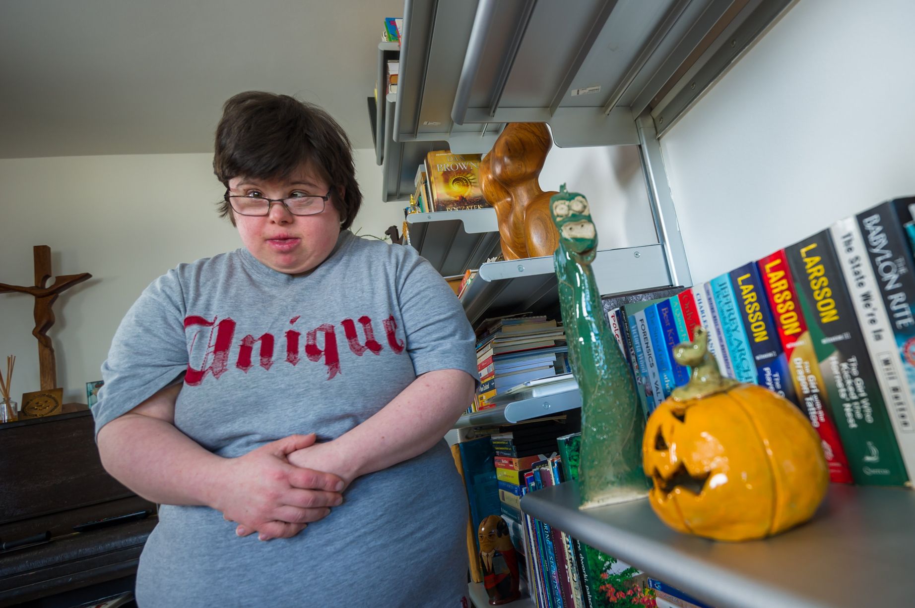 1844x1227 Royston Down's Syndrome Artist Emma Anderson With Her Work - Down Syndrome Painting