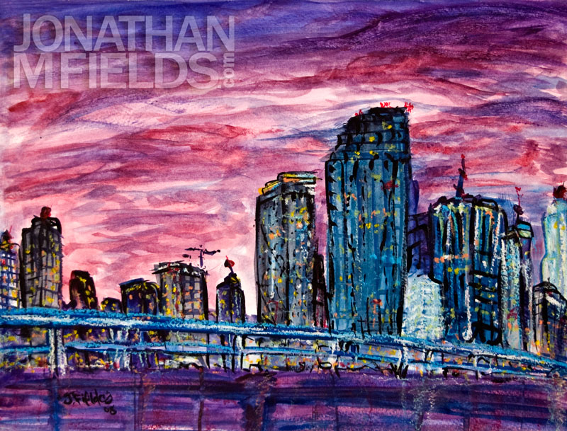 800x609 Downtown Miami Painting - Downtown Painting