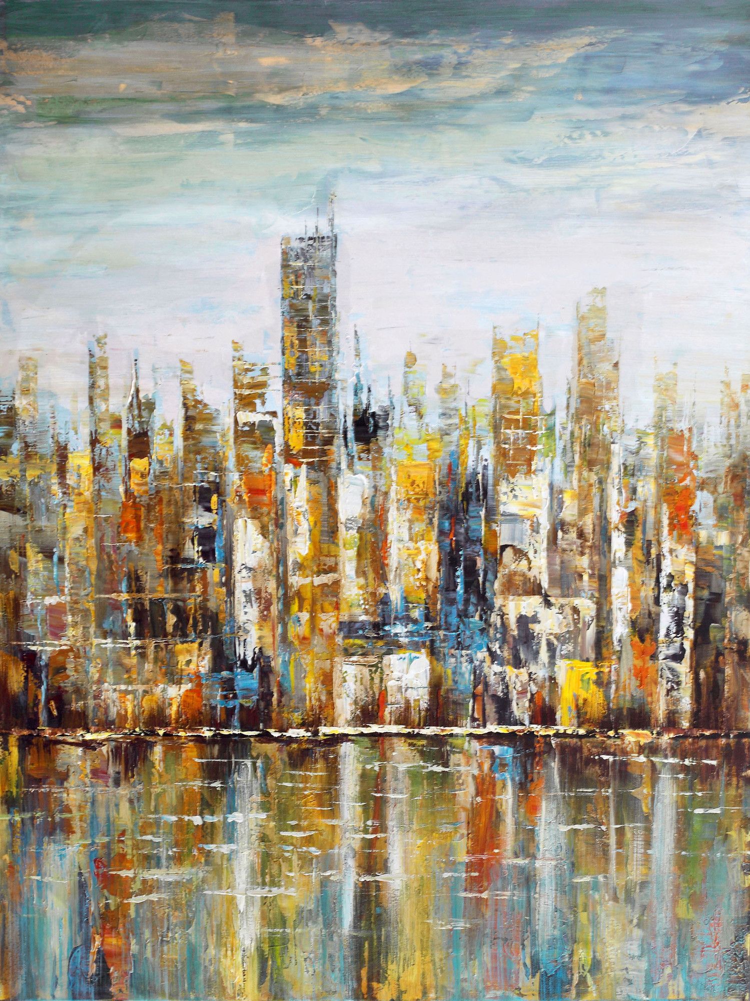 Downtown Painting at PaintingValley.com | Explore collection of ...