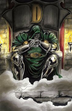 236x364 Dr Doom Doctor Doom Marvel, Comic And Comic Books Art - Dr Doom Painting
