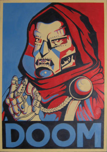 352x500 Dr. Doom Painting - Dr Doom Painting