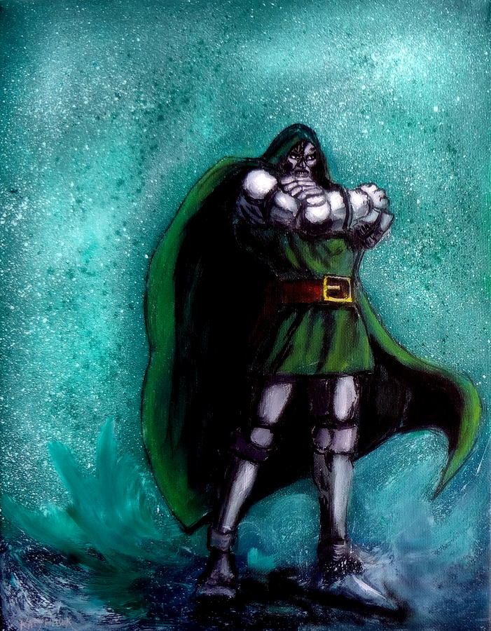 701x900 Dr. Doom Painting By Katy Hawk - Dr Doom Painting