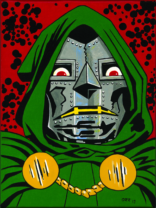 649x865 Dr. Doom Original Painting. The Art Of Orr Online Store - Dr Doom Painting