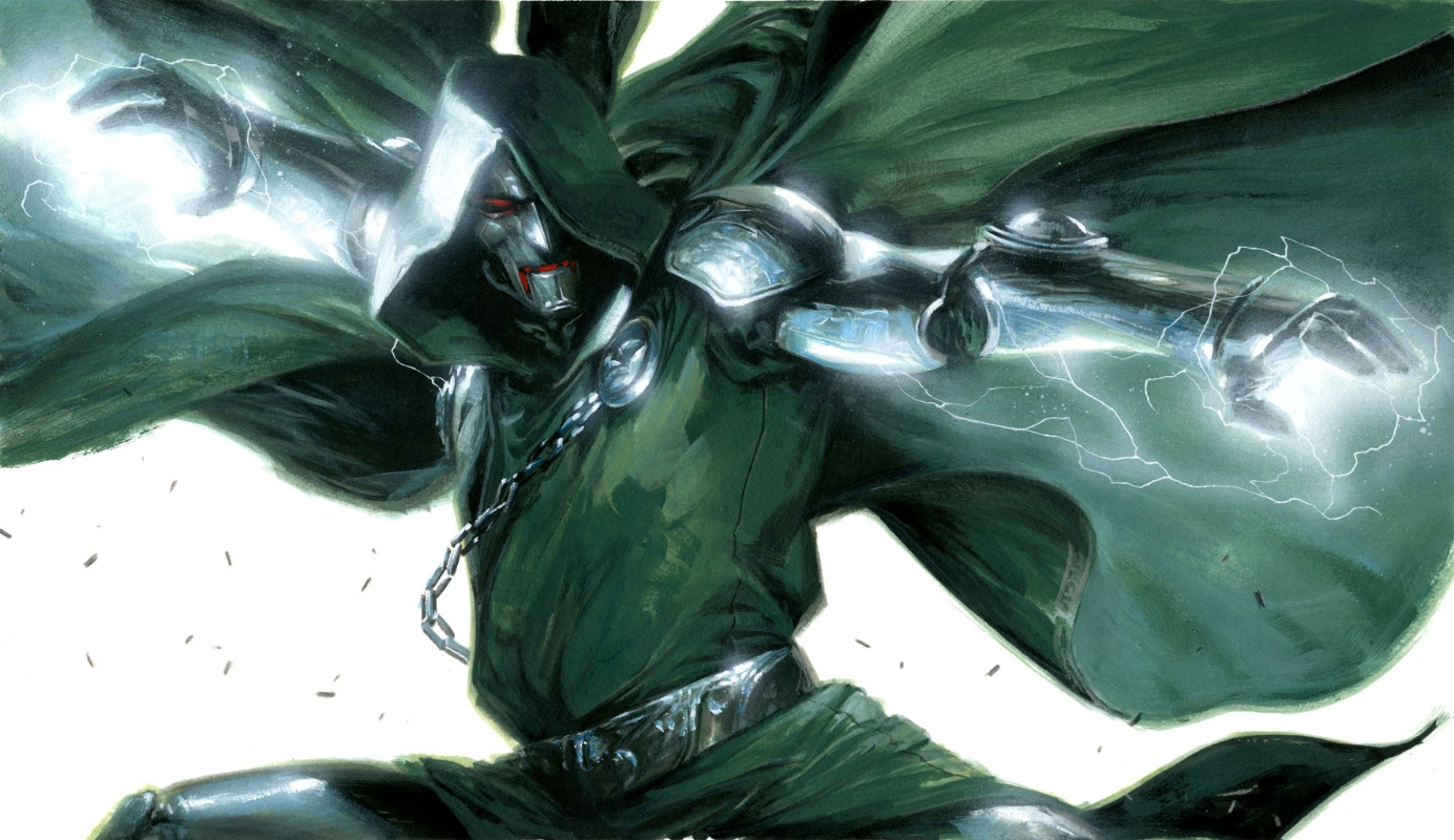 1384x800 Gabriele Dell'Otto - Dr Doom Painting