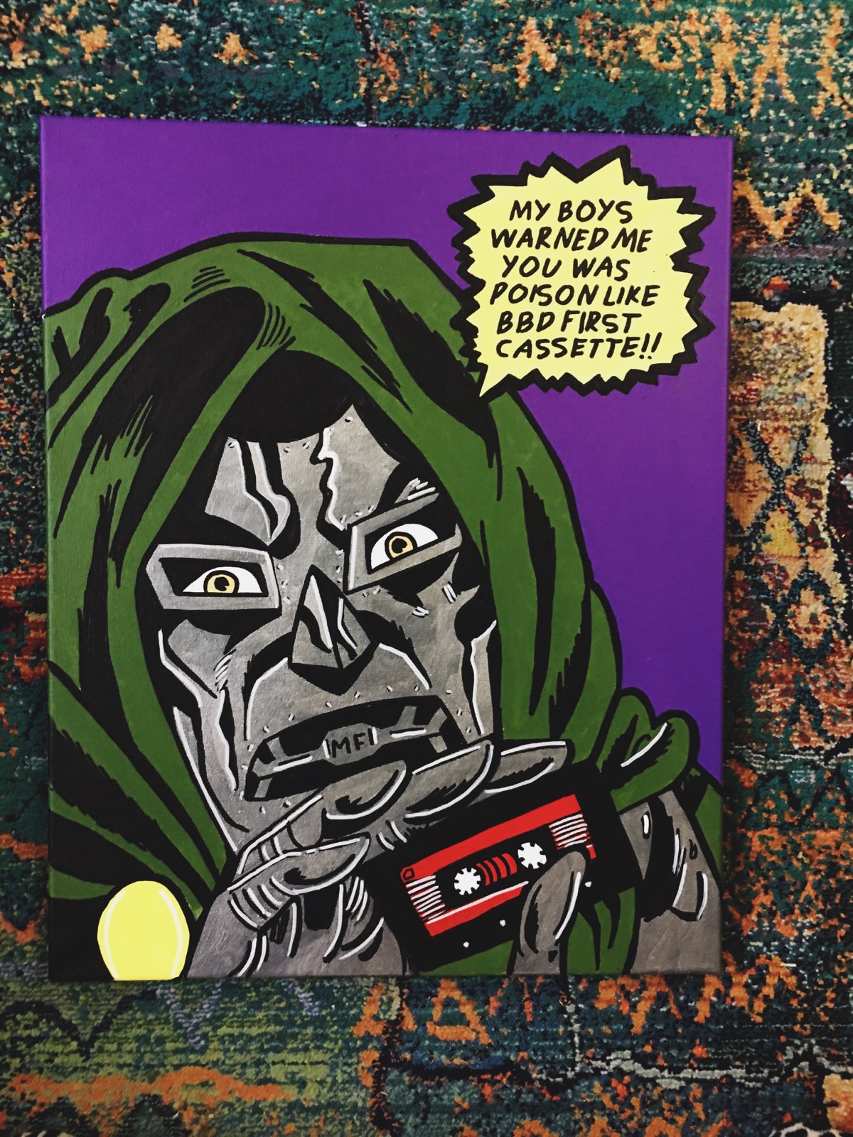 1200x1600 L.siqueiros Drdoom X Mfdoom - Dr Doom Painting