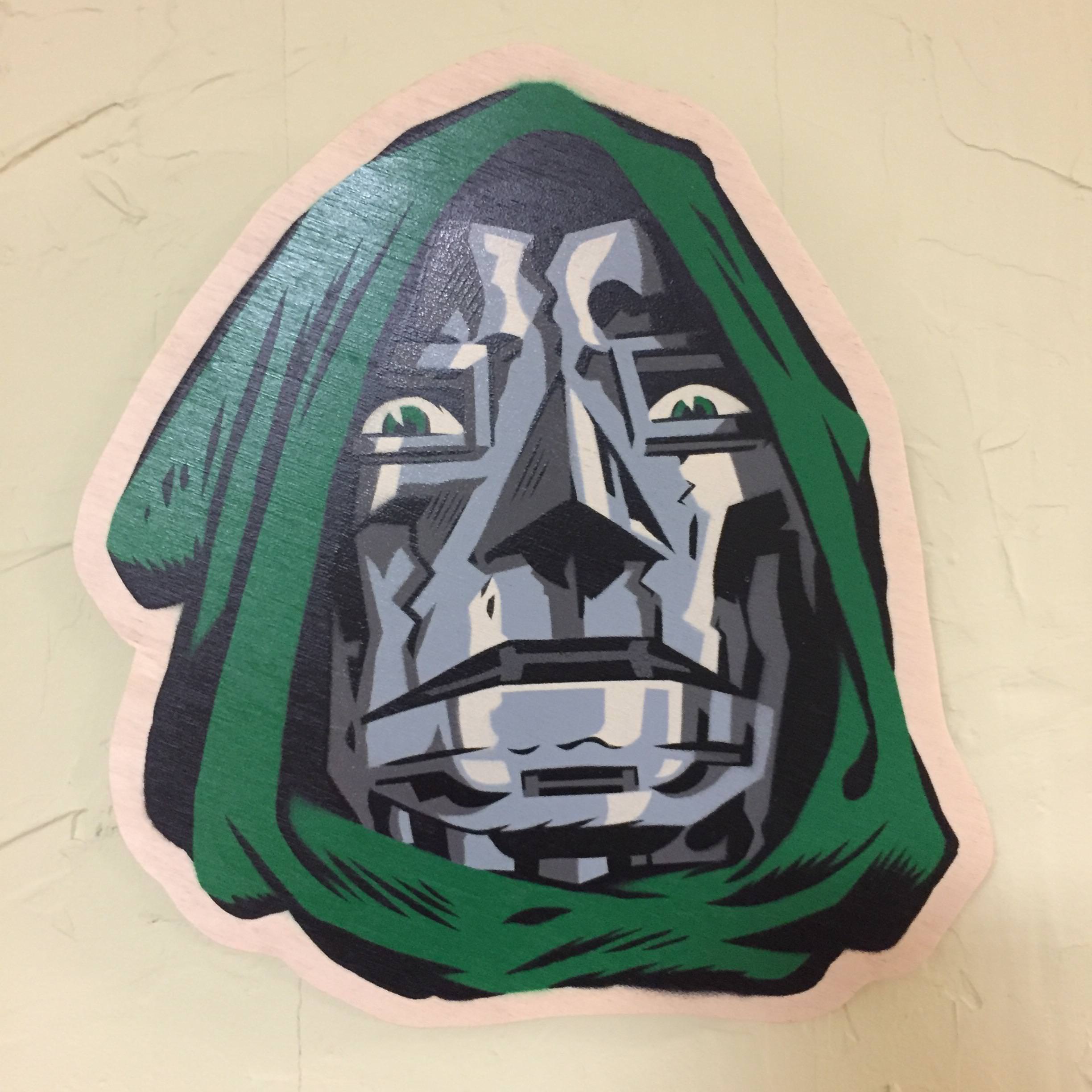 2448x2448 Painted Mf Doom Deck Painted Dr. Doom Portrait - Dr Doom Painting