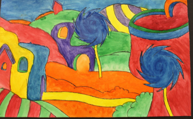 379x235 Dr. Seuss Landscape Paintings - Dr Seuss Painting