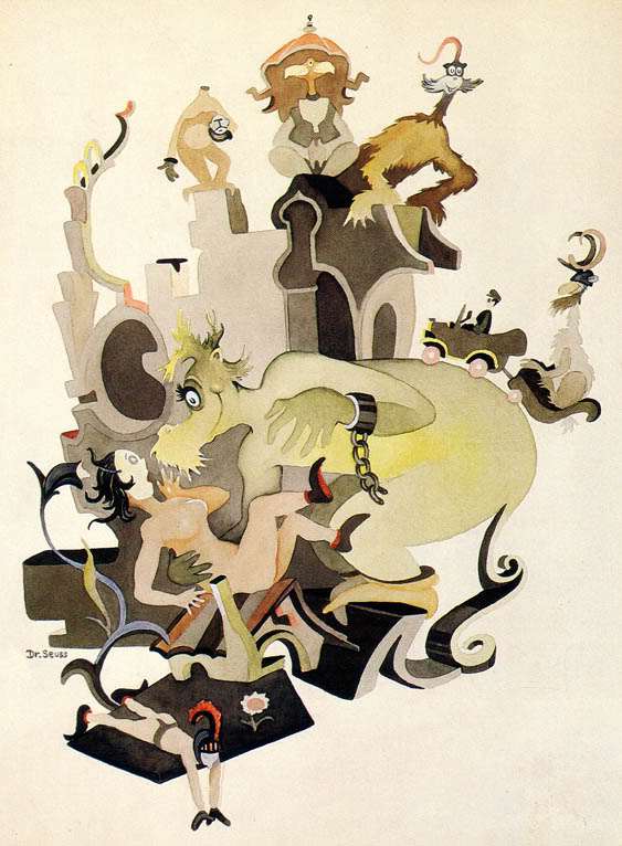 563x766 The Secret Art Of Dr. Seuss Brain Pickings - Dr Seuss Painting