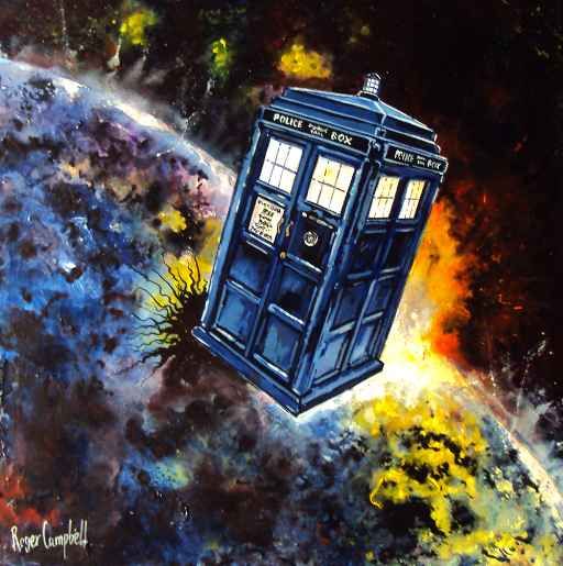 512x515 Doctor Who Art Painting Doctor Who Paintings Whovian Things - Dr Who Painting