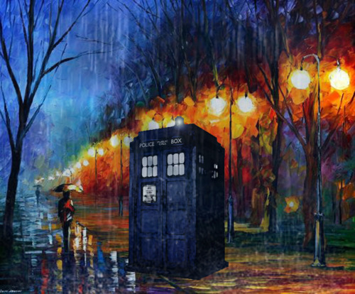 500x414 Doctor Who Painting Tardis Thelizardpoisonsspock - Dr Who Painting