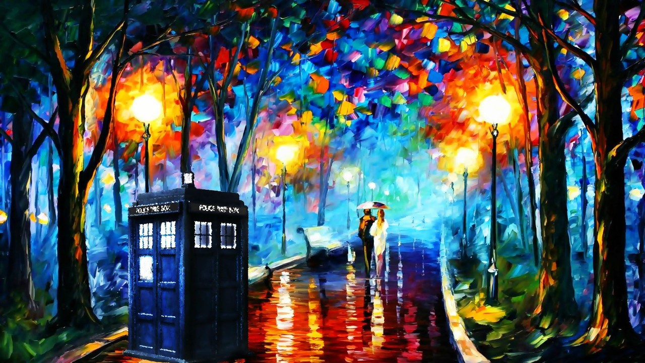 1280x721 Awesome Tardis Painting! Doctorwho - Dr Who Painting