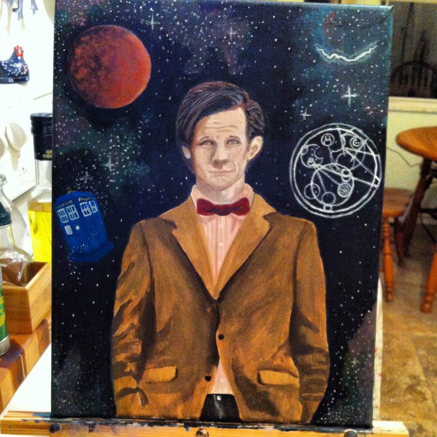 1440x1440 Doctor Who (Matt Smith) Painting - Dr Who Painting