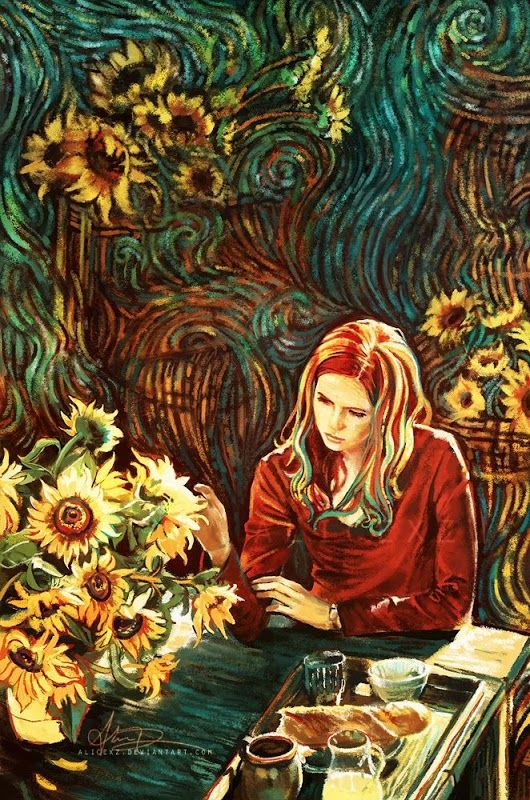 530x800 Amy Pond Van Gogh Painting Doctor Who Doctor Who - Dr Who Van Gogh Painting