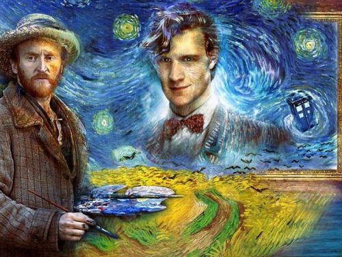 500x375 Vincent Van Gogh Tardis Tumblr - Dr Who Van Gogh Painting