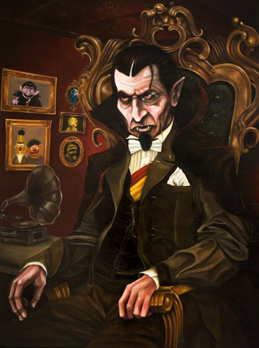 370x498 Ewok Painting. Dracula. Urbalicious - Dracula Painting