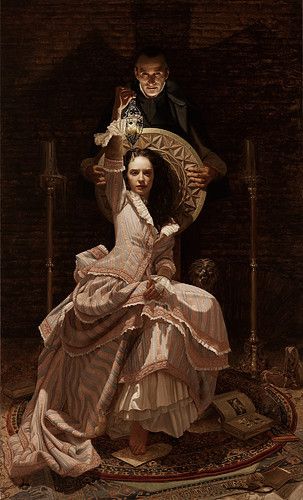 303x500 Oil Painting Of Dracula. Painting By Arantzazu Martinez. I Want - Dracula Painting