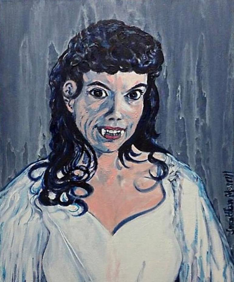 770x928 Saatchi Art Andree Melly In The Brides Of Dracula Painting By - Dracula Painting