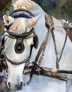 237x300 Giclee Print Percheron Charleston Draft Horse Painting Art Sc - Draft Horse Painting