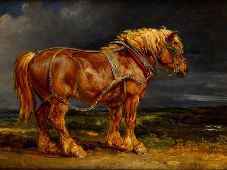 Draft Horse Painting at PaintingValley.com | Explore collection of ...