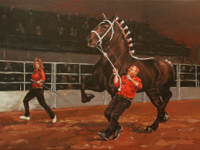 800x602 Karl Eric Leitzel Studio - Draft Horse Painting