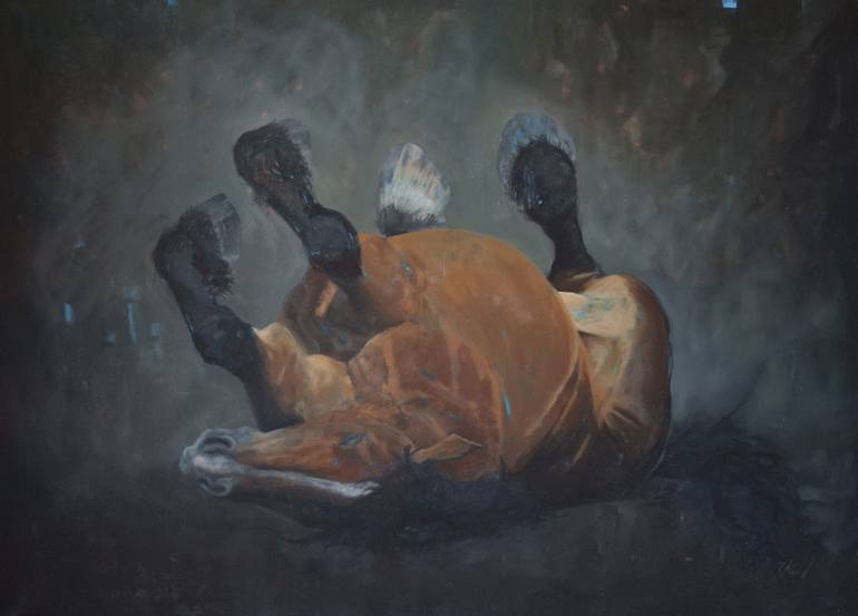 770x553 Saatchi Art Draft Horse Painting By Joanna Kremel - Draft Horse Painting