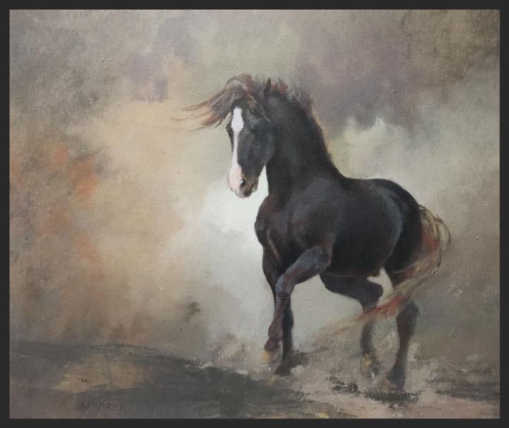 721x607 The 18 Best J M Brodrick Images On Acrylic Nail - Draft Horse Painting