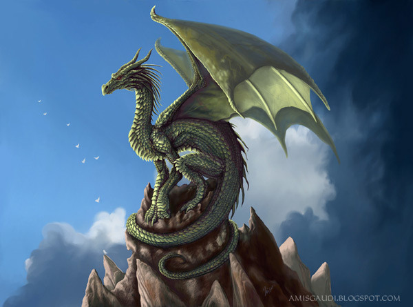 600x445 Inspiration 50 Digital Dragon Paintings - Dragon Art Painting