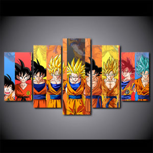 300x300 Dragon Ball Z Super Saiyan Goku Wall Art Canvas Print Picture 5 - Dragon Ball Super Painting