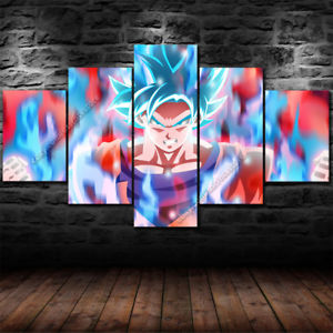 300x300 Goku Super Saiyan Blue Dragon Ball Z Wall Art Canvas Print Home - Dragon Ball Super Painting