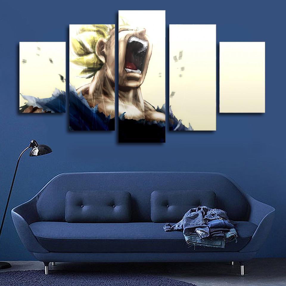 960x960 Hd Printed Vegeta Dragon Ball Z Super Saiyan Print Room Decor - Dragon Ball Super Painting