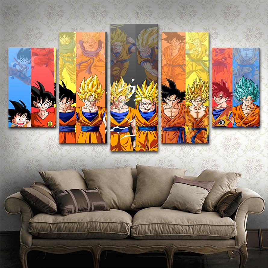 890x890 Dragon Ball Super Canvas Painting Dakmoon We Will Rock You - Dragon Ball Super Painting