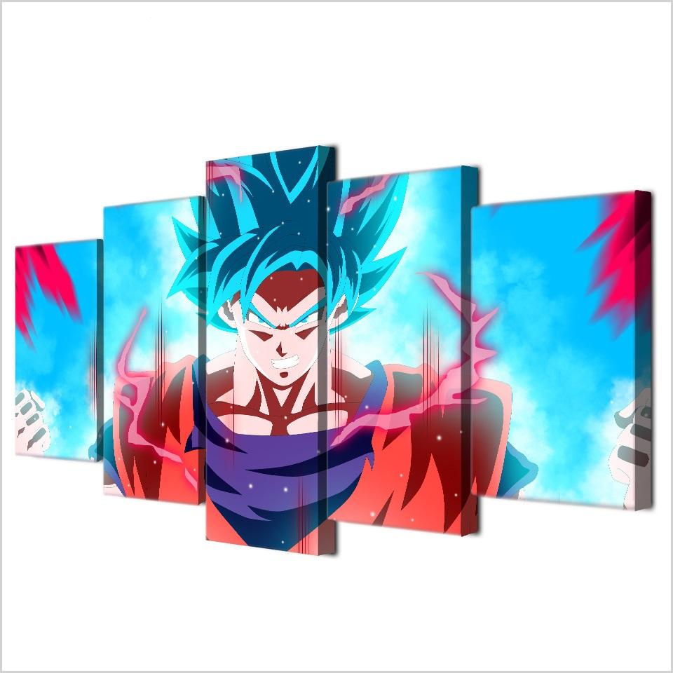 960x960 Framed 5 Pcs Animation Dragon Ball Z Goku Canvas Art Paintings - Dragon Ball Z Goku Painting