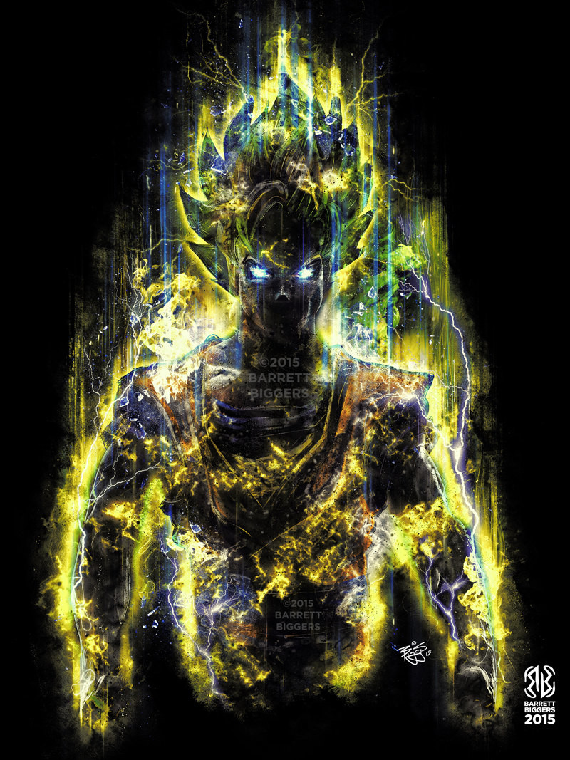 800x1067 Artstation - Dragon Ball Z Goku Painting
