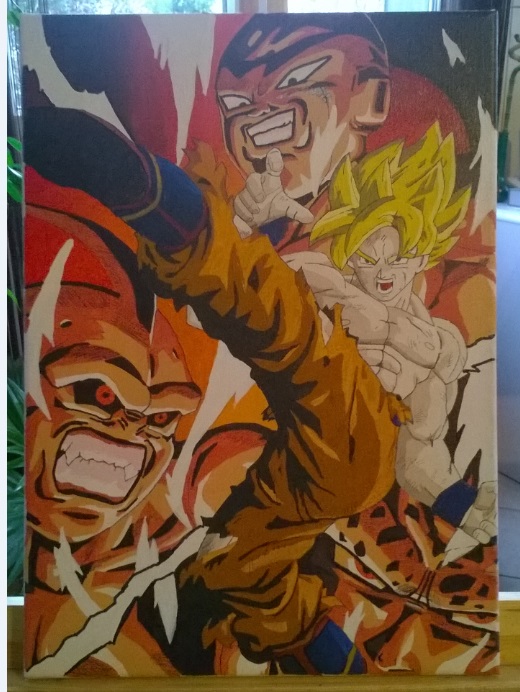 520x692 Paint Dragon Ball Z By Enercul - Dragon Ball Z Painting