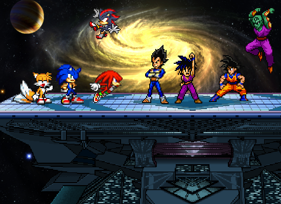 550x400 Team Sonic Vs Team Dragon Ball Z By Andreiconstantin - Dragon Ball Z Painting Games
