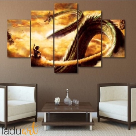 545x545 Dangerous Dragon Canvas Wall Painting Fadu Art - Dragon Canvas Painting