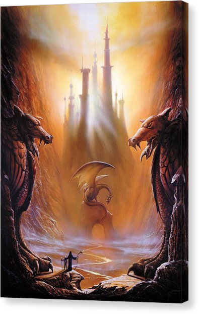 395x622 Dragon Canvas Prints Fine Art America - Dragon Canvas Painting