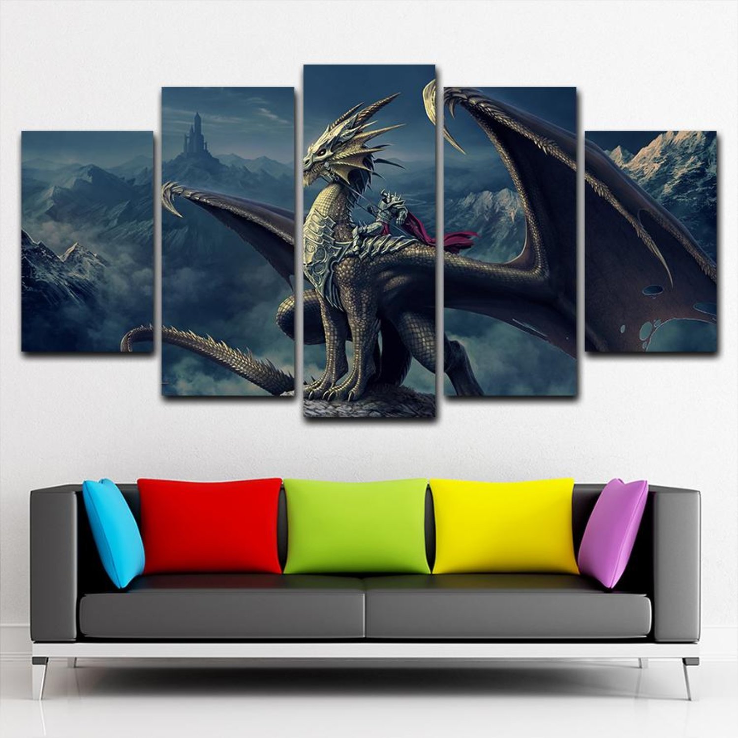 Dragon Canvas Painting at PaintingValley.com | Explore collection of ...