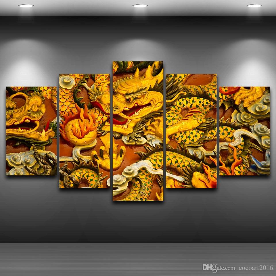 960x960 2018 Hd Printed Canvas Art Chinese Dragon Canvas Painting Wall - Dragon Canvas Painting